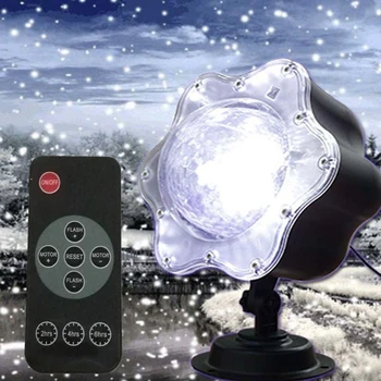

Snowfall Led Christmas Lights Outdoor Projector Light Waterproof Snowflake Projection Lamp For Holiday Garden Xmas Wedding Party