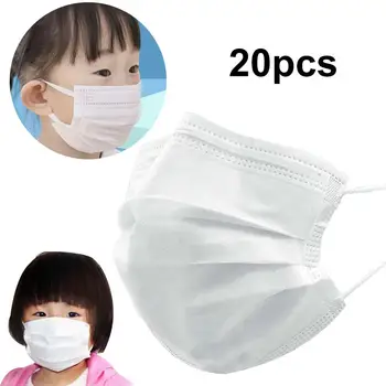 

20Pcs 3 Layer Kids Children Disposable Anti Haze Dust Protection Face Mouth Mask Safety Masks маски для In stock fast shipments