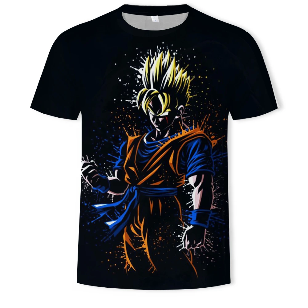 Новинка, мужская и женская персональная аниме Dragon Ball Z, 3D печать, футболка классная, модная, удобная, с коротким рукавом, креативная рубашка - Цвет: T200
