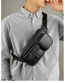 

2021 Waist Pack Men Casual Functional Chest Waterproof Bag Belt Bum Bag Male Phone Wallet Pouch Bags Large Capacity Fanny Pack