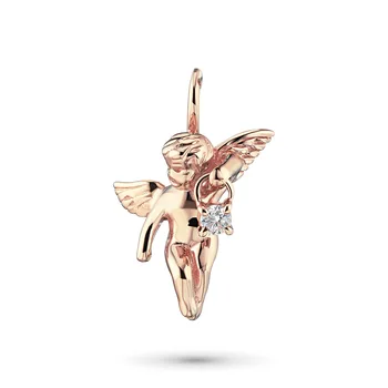 

Red gold pendant with Diamond