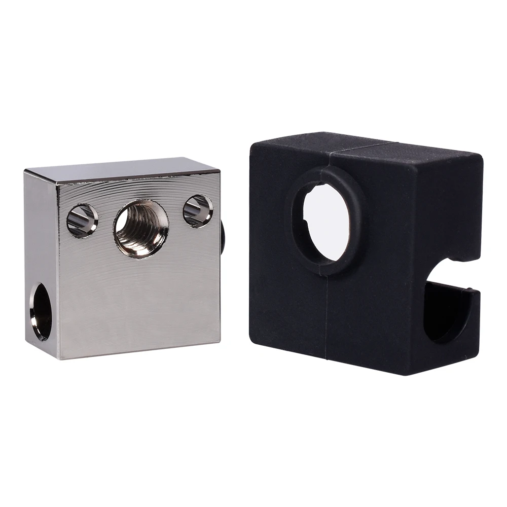 Высокое качество CR10 тепловой блок Mk8 силиконовый носок для CR10 J-head Hotend Ender3 MK9 3d принтер запчасти экструдер