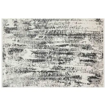 

Apex Luxia 4 'x 6' Polypropylene Grey Area Rug