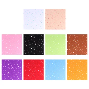 

10pcs Handwork DIY Non-woven Fabric Material DIY Accessories for Toy Art Craft Making 30x30cm(Raindrops Pattern, Assorted Color)