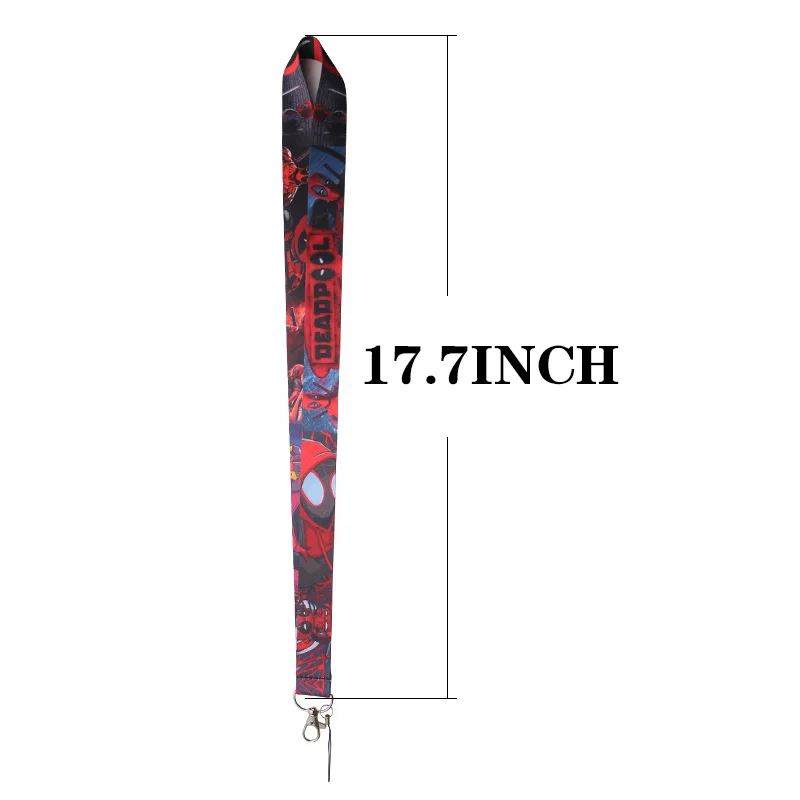 PC197 брелок Дэдпул Lanyards держатель удостоверения личности ID карта Пропуск Тренажерный зал мобильный телефон USB бейдж ключ держатель