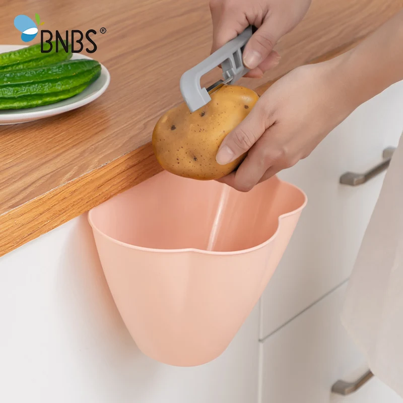 Kitchen Cabinet Door Bucket Garbage Basket Drawer Trash Can Recycle Bin Kitchen Supplies Small Hanging Dustbin Wastebasket