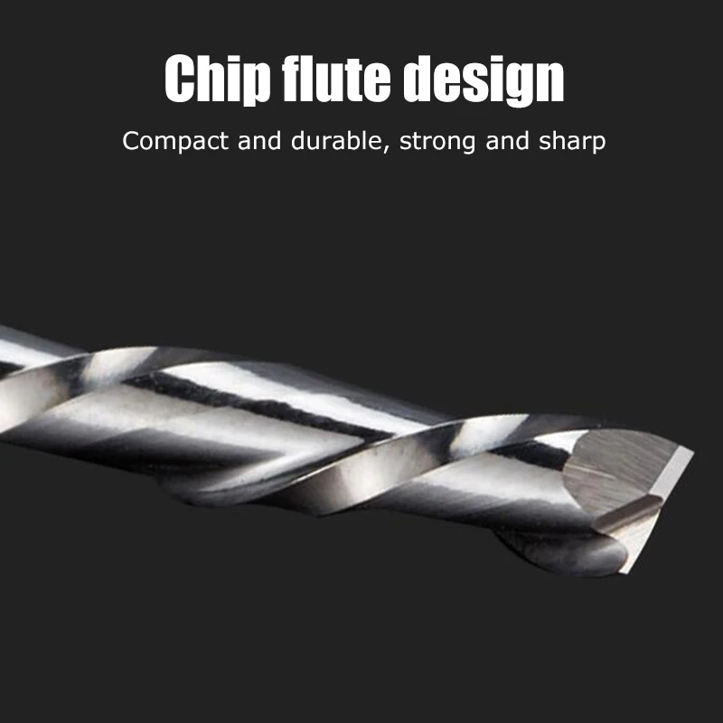 6mm Door Endmill Router Bits Milling Cutter for Wood Carving Thread Mill Cutter Woodwork Tools Tungsten Steel Drill Bits