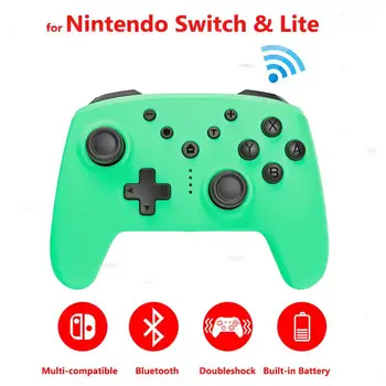 

HobbyLane Wireless Gamepad Handle Bluetooth Plastic Game Controller Doubleshock Dual Motor Vibration for Nintendo Switch PRO