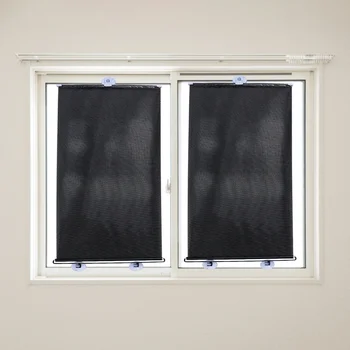 

Free-punched Balcony Sunshade Blackout Curtain Temporary Blind with Suction Cup