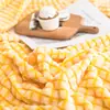 Bonenjoy Plaid Yellow Color Plaid Blanket Coral Fleece Thow Blankets for Beds plaid canape Single Bedspread Blankets for Sofa ► Photo 2/6