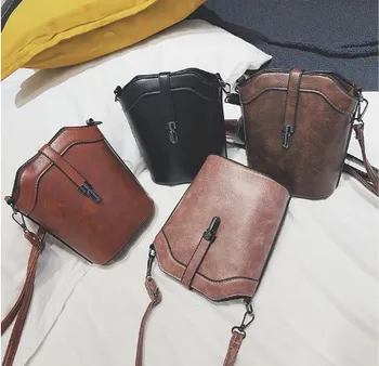 

ships free ins hot bucket gentlewomen hasp casual ladies girls women mini messenger bag phone bag versatile coin purse party