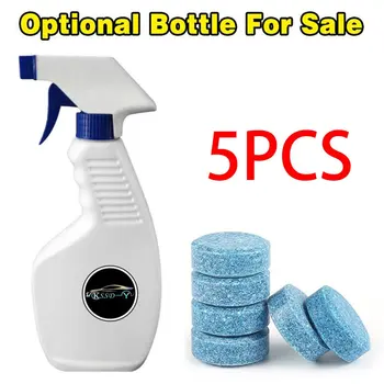 

5Pcs Car Solid Wiper Glass Cleaner High Performance Auto Window Cleaning Car Windshield Glass Cleaner With Bottle