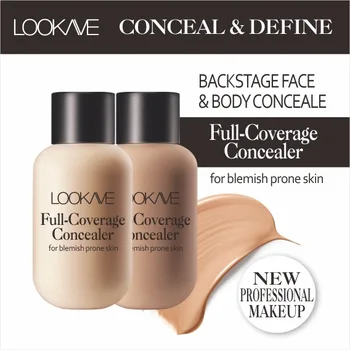 Face Concealer Full Cover Makeup Waterproof Liquid Skin Color Corrector Cream Base Make Up Eye