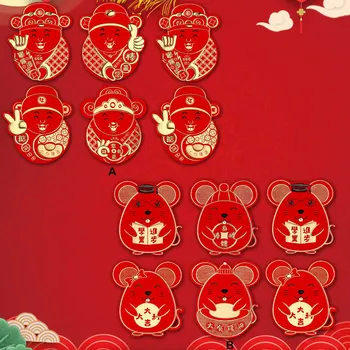 

6pcs New Year Red Lucky Envelope 2020 Year of the Rat Hong Bao Money Packet for Lunar New Year Spring Festival Red Envelope Gift