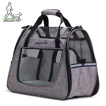 

Pet Puppy Carrier Outdoor Travel Dog Shoulder Bag Mesh Oxford Single Comfort Sling Handbag Tote Pouch