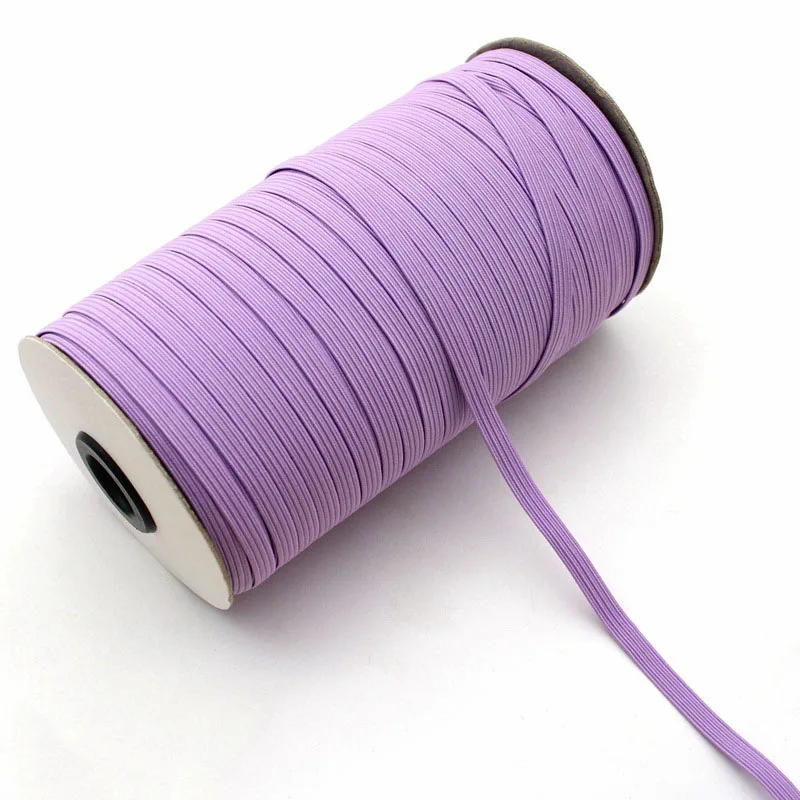 lightpurple 15 м 6 мм эластичная лента мягкая кожа резинки нижнее белье брюки Декор эластичные лямки пошив одежды «сделай сам» Аксессуары - Цвет: lightpurple