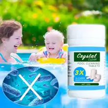 Высокое качество Effervescent Pad(100 таблетки) Чистящие Таблетки для бассейна чистая вода многофункциональная стерилизация гостиницы Effervescent