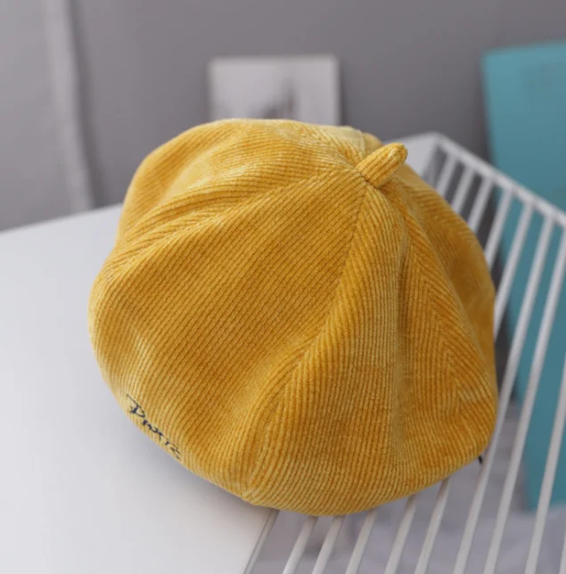 Шапка-бутон, Женская Весенняя детская сетчатая красная восьмиугольная шапка, берет, Женская Осенняя бархатная шляпа в британском стиле