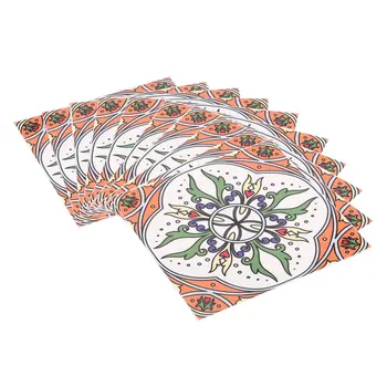 

10PCS 3D Flower Printed Ceramic Tile Printing Film PVC Waterproof Floor Contact Paper Covering DIY Self-adhensive Wall Sticker