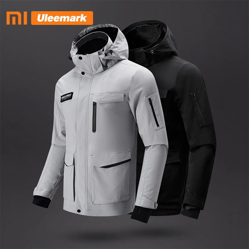 Xiaomi Men's Waterproof Jacket Lightweight Packable Rain Coat Sport Jacket Hooded Windbreaker Uleemark Xiaomi Men's Waterproof Jacket Lightweight Packable Rain Coat Sport Jacket Hooded Windbreaker Uleemark
