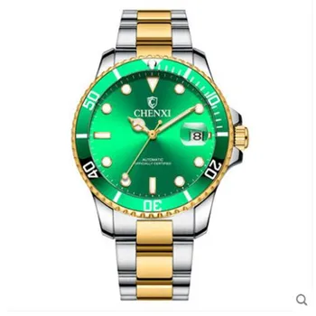 

40mm Men's Watch New Luxury Business Watch Men Waterproof Date Green Dial Watches Fashion Male Clock Wrist Watch Gifts
