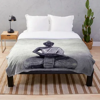 

Buddha JUSTART Blanket Wool Flannel Plush Blanket Bedspread For office Sherpa Blanket Couch Quilt Cover Travel