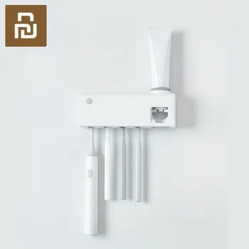 

Youpin Smart Toothbrush Holder Automatic Toothpaste Dispenser Holder Ultraviolet Sterilization Intelligent Human Body Induction
