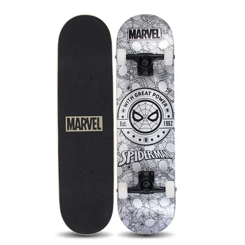 

New MARVEL Skateboard Adult Maple Board Double Warped Skateboard Adult Four-wheel Skateboard Longboard Freestyle Skateboard