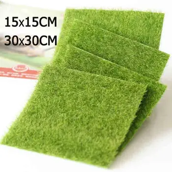 

30x30cm Artificial Miniature Garden Ornament DIY Craft Articial Lawn Grass for Wedding Xmas Party Decoration