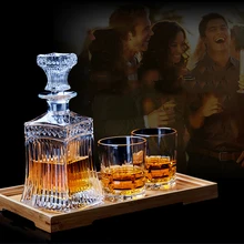 Стекло бытовой цвет красного вина Бутылка для вина Изысканный коктейль алкоголь виски контейнер заливщик бар для водки, пива бутылка JarLA187