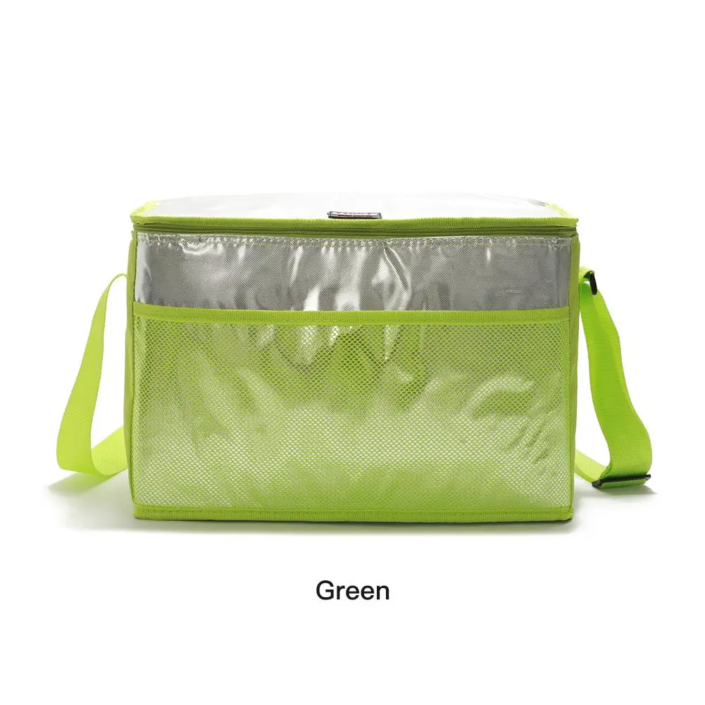 Green 8L мешок для обеда двойной отсек изолированный охладитель для обеда мешок изоляции пленки мешок для кемпинга офиса сумки для пикника - Цвет: Green