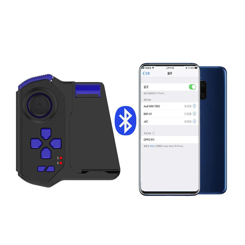  One-Handed Gamepad for PUBG Controller Joystick Bluetooth One-Handed Gamepad Portable Game Controll