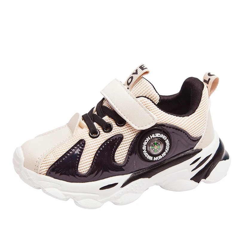 Kids Sneakers Casual Shoes Boy Girl Light Running Sport children Shoes Fashion Breathable Footwear SSJ024 - Цвет: SSJ024Beige