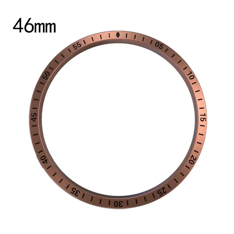 Rose Red-46mm 42 мм/46 мм против царапин металлический ободок из нержавеющей стали кольцо клеющаяся Крышка Замена для samsung Galaxy S3 Смарт-часы аксессуары - Цвет: Rose Red-46mm