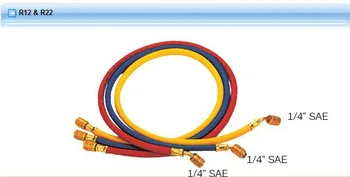 

Whole sale Hongsen CT-372 Three colors Refrigeration Charging Hose 180cm For R12 R22 R134
