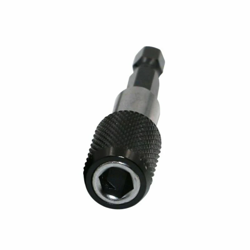 

Black Connect Adapter Metal Quick For Screwdriver Heads Set Bit Attachment 1/4'' Shank 60mm Magnetic Accessories