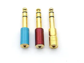 

1pcs 6.35 mm (1/4 in) Jack Male to 3.5mm Female Audio connector For Microphone Speaker