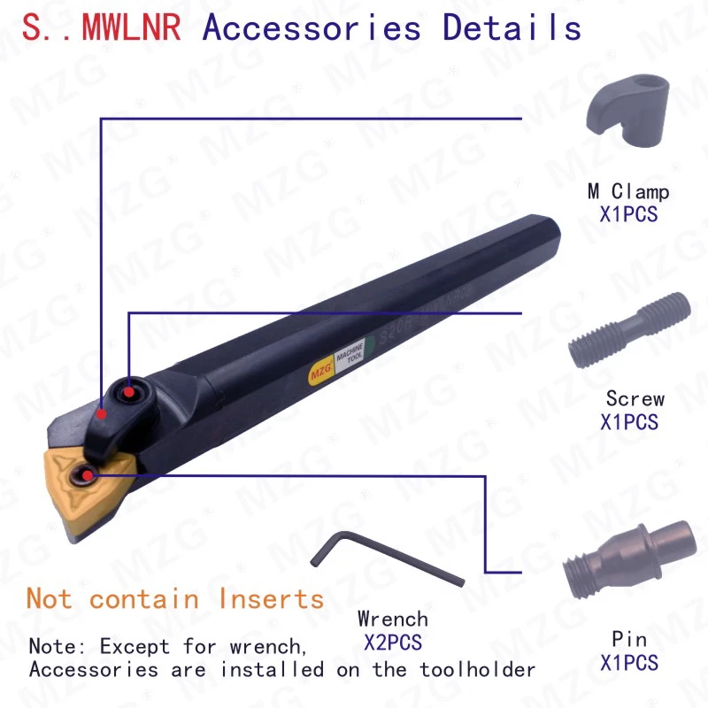 Mocask MWLNR расточный инструмент держатель S20R-MWLNR08 внутренний резак токарный станок с ЧПУ Металл обработка внутреннее отверстие токарный инструмент держатель