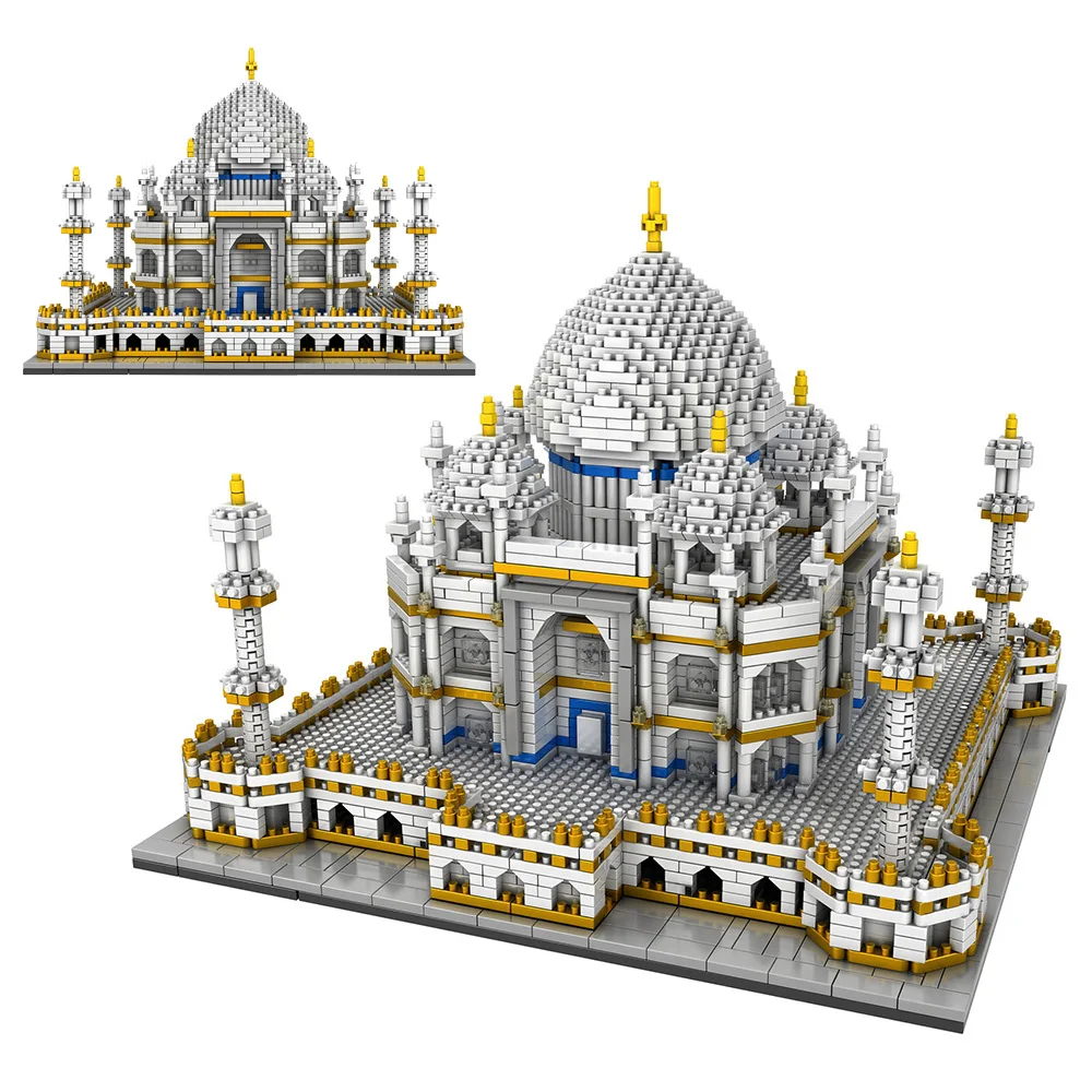 

3950PCS Blocks Set Architecture Landmarks Taj Mahal Palace Model Building Blocks Children Educational Toys 3D Bricks Xmas Gifts