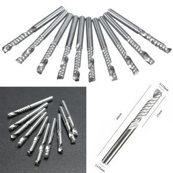

Newly 1/8~Carbide CNC Router Bits Single One Flute Spiral Router Tool 17mm DIY