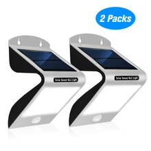 Солнечный свет PIR датчик движения настенные светильники IP65 водонепроницаемый датчик Активированный Авто ВКЛ/ВЫКЛ для дорожек забор сад