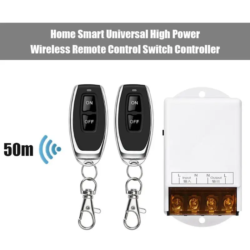 

Home Smart Universal Wireless Switch High Power Controller with Remote Control No Direction and Not Limited by Space