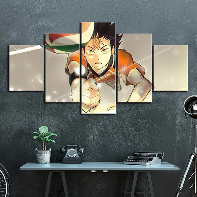 5 Panel Wall Art Poster Hd Prints Haikyuu Modular Pictures Canvas Japanese  Anime Figure Painting Home Decoration For Living Room - Painting &  Calligraphy - AliExpress