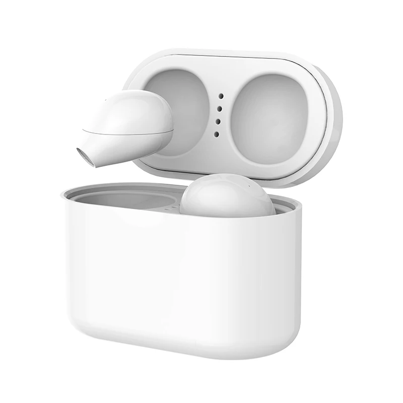 White X21 Ультра маленький мини скрытый беспроводной Bluetooth наушник встроенный наушник портативный зарядный чехол Earbus светодиодный TWS Спортивная гарнитура - Цвет: White