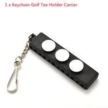 

HOT 3 Ball Markers with Keychain Golf Accessories Golf Tee Holder Carrier Tees with