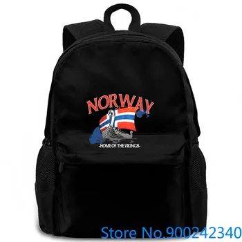 

Printed Pure Norway Norway Viking Odin Thor Freya Wotan Fun Street Wear Cult women men backpack laptop travel school adult
