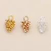 20pcs/lot 12*7mm Alloy Pinecone Pendants Charms DIY Earrings Necklace Making Jewelry Accessories For Bracelets Silver Color 0202 ► Photo 2/6