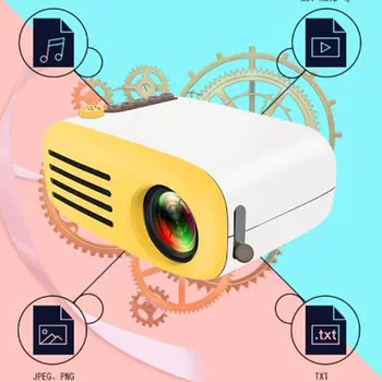 

LED Mini Projector 320x240 Pixels Supports 1080P TV DVD player HDMI USB Audio Portable Projector Home Media Video player