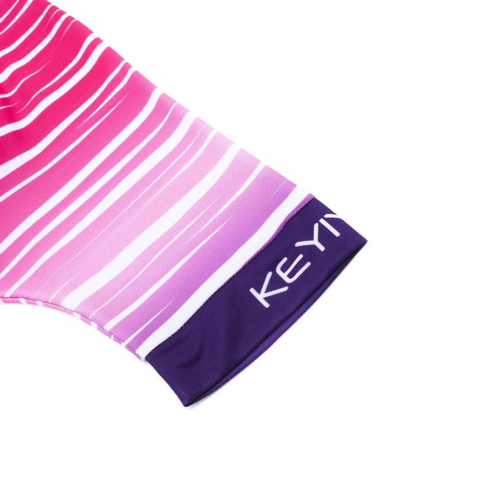 KEYIYUAN Women's Short Sleeve Cycling Clothing Summer Bike Jersey Road Riding Bicycle Cycle Wear Mallot Ciclismo Mujer Verano