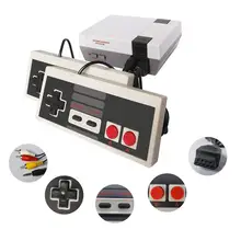 Videogame av/hdmi nes, console de jogos eletrônicos para edição clássica com 2 controladores e nintendo 600 clássico jogos